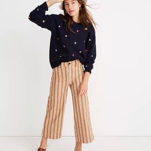 Madewell Emmett wide-leg crop in stripe